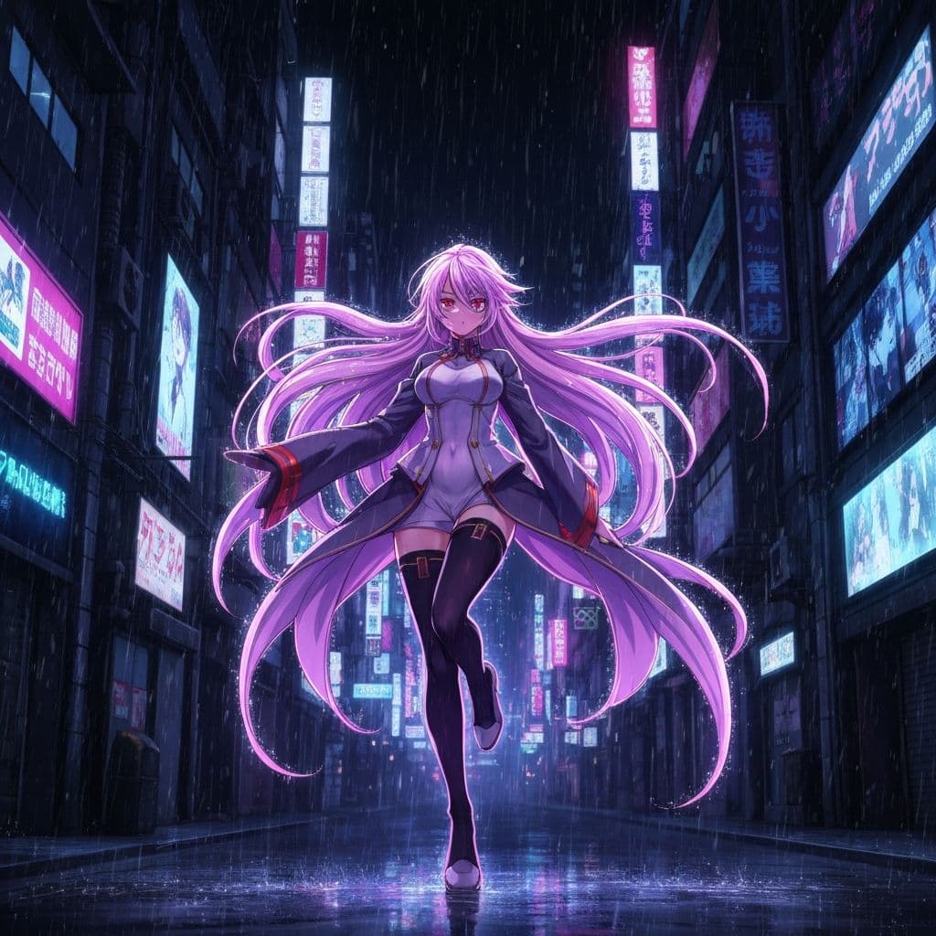 Anime character transformed into animated live wallpaper